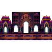 Illuminated Palace Gateway Stage