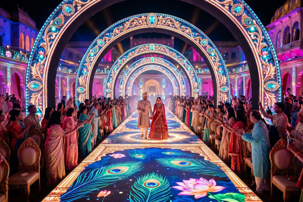 LED mapping wedding india
