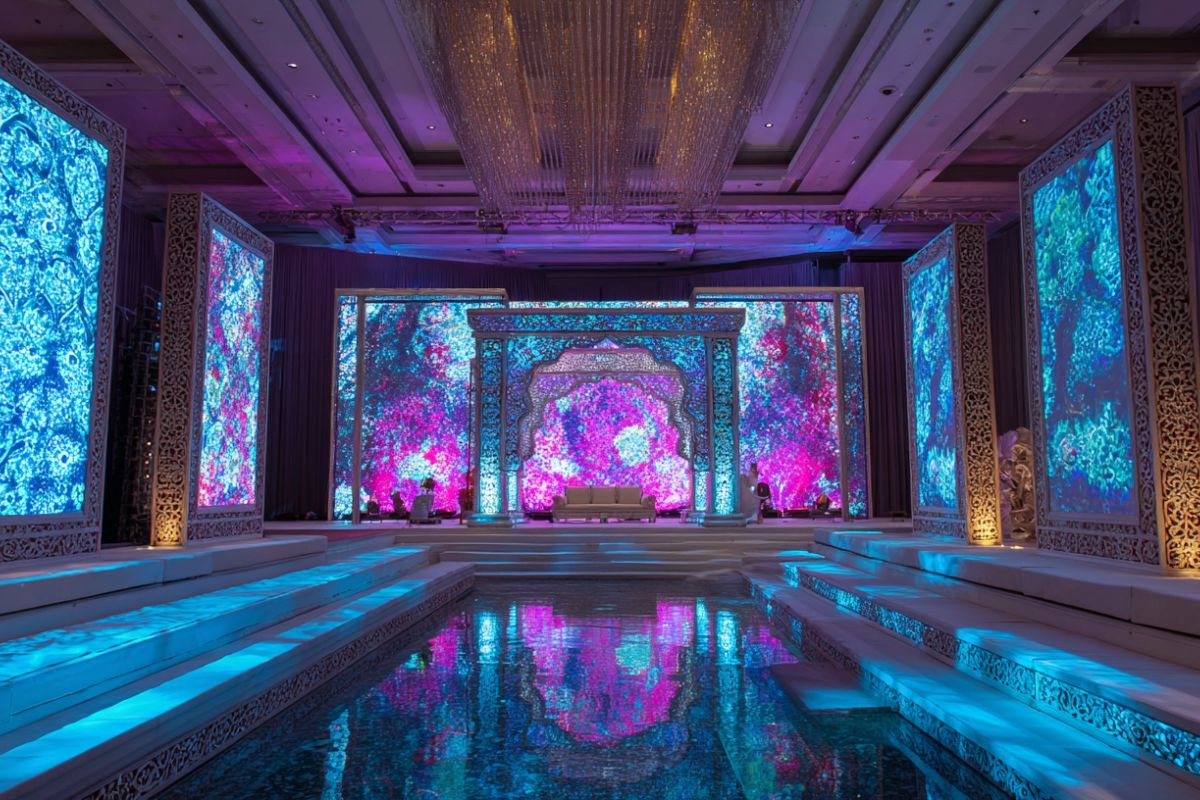 LED mapping wedding india