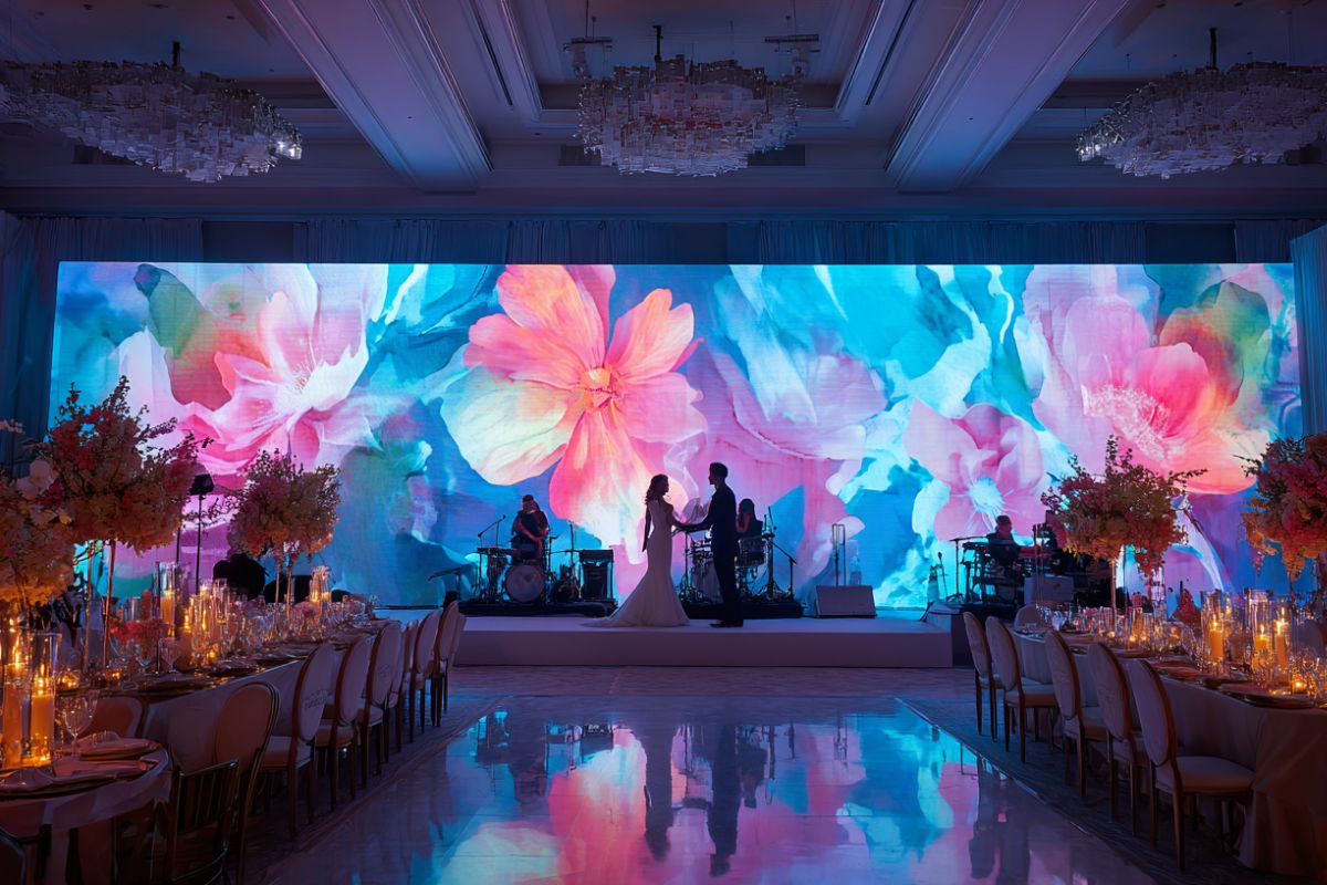 LED wall vs projection mapping How Event Planners Use VJ Loops