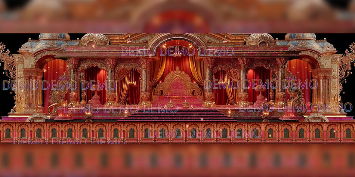 LumiLux Royal Throne - Majestic LED Projection