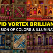 Vivid Vortex Brilliance – A Fusion of Colors & Illumination