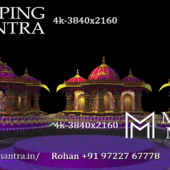 Colorful Navratri Stage Background Video | Mandala Visuals for Festivals