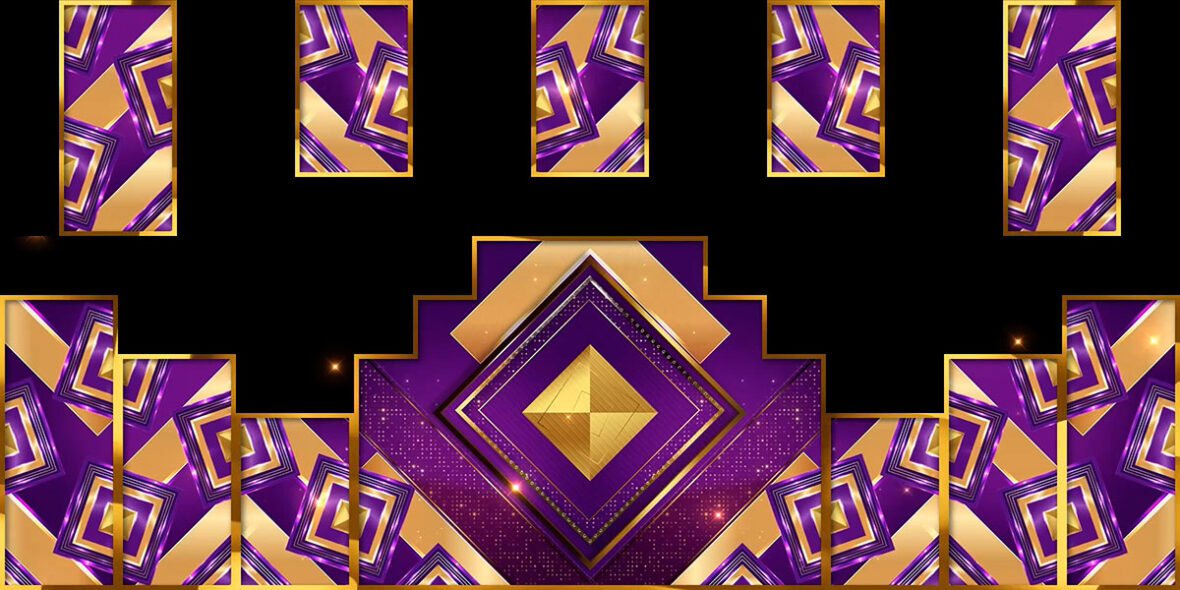 Amethyst-Gold-Mosaic-VJ-Loop-Purple-Luxury-Event-Projection-Mapping