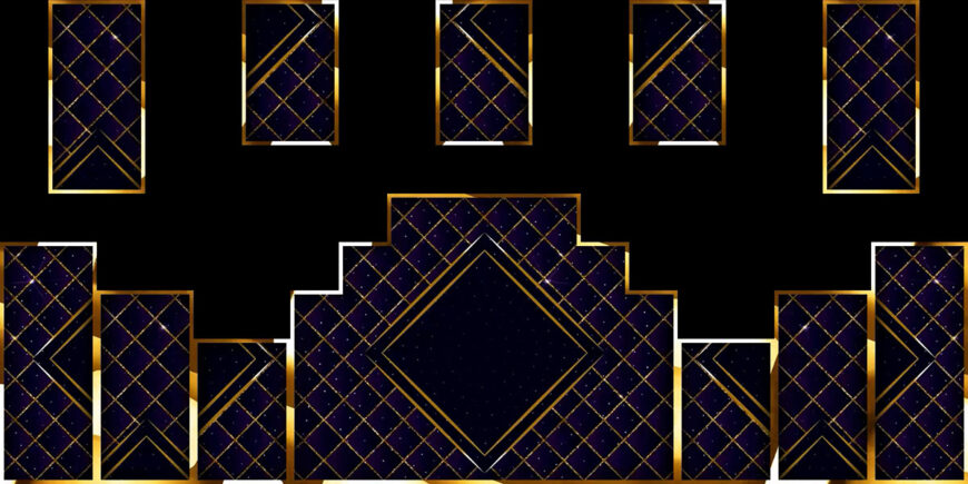 Midnight-Lattice-Gold-VJ-Loop-Royal-Blue-Grid-Mapping-Content
