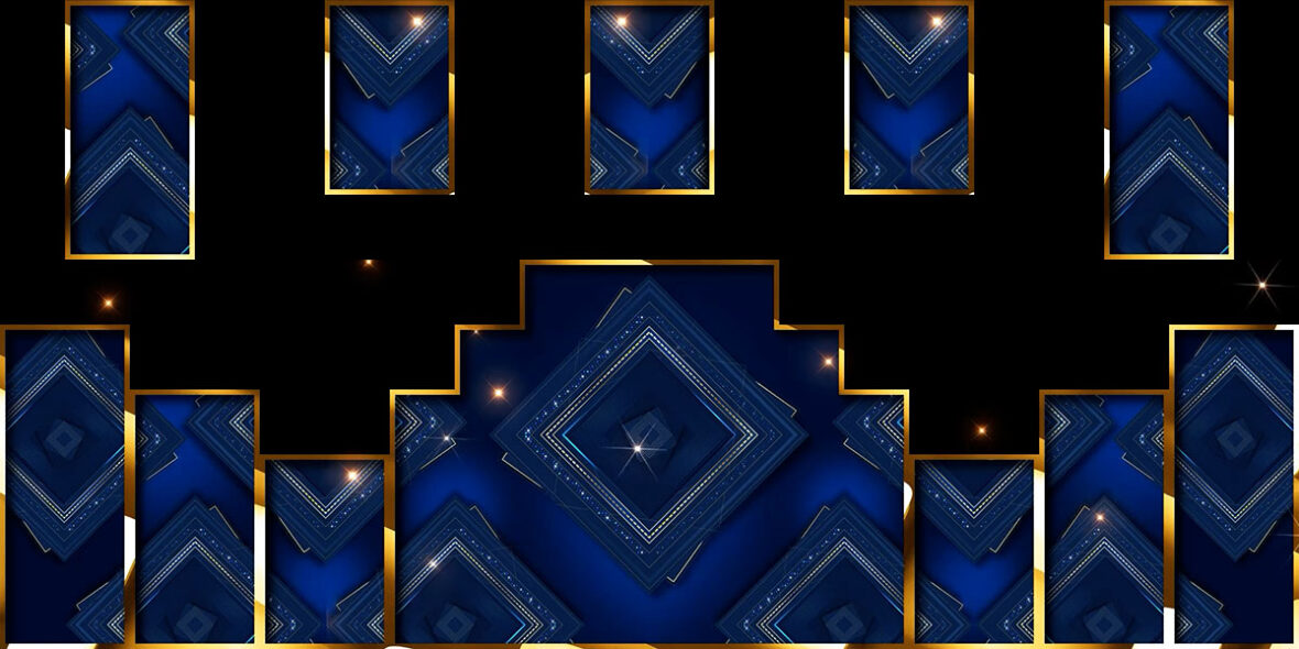 Sapphire-Diamond-Crest-VJ-Loop-Royal-Blue-Event-Background-Visuals