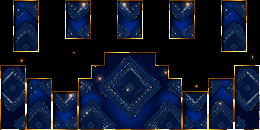 Sapphire-Diamond-Crest-VJ-Loop-Royal-Blue-Event-Background-Visuals