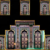 4K Rajasthani Heritage Gate VJ Loop