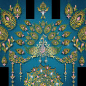 Modern Royal Teal Gold Peacock Video for Trending Weddings