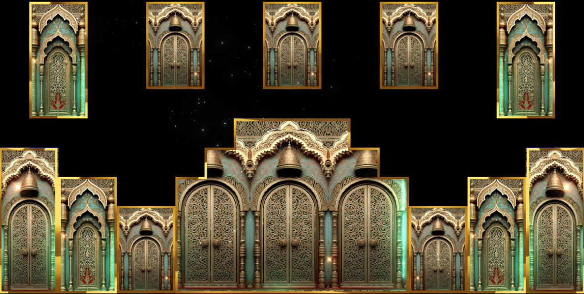 Aqua-Gold-Heritage-Gate-VJ-Loop