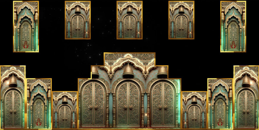 Aqua-Gold-Heritage-Gate-VJ-Loop