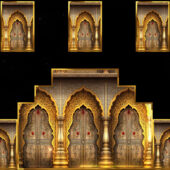 Golden Royal Palace Arch VJ Loop