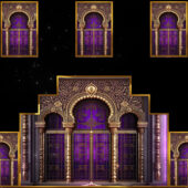 Luxury Purple Gold Stage Video