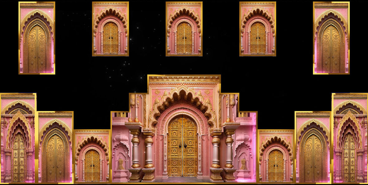 Romantic-Pink-Gold-Royal-Arch-Video-Loop