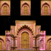 Romantic Pink Gold Royal Arch Video Loop
