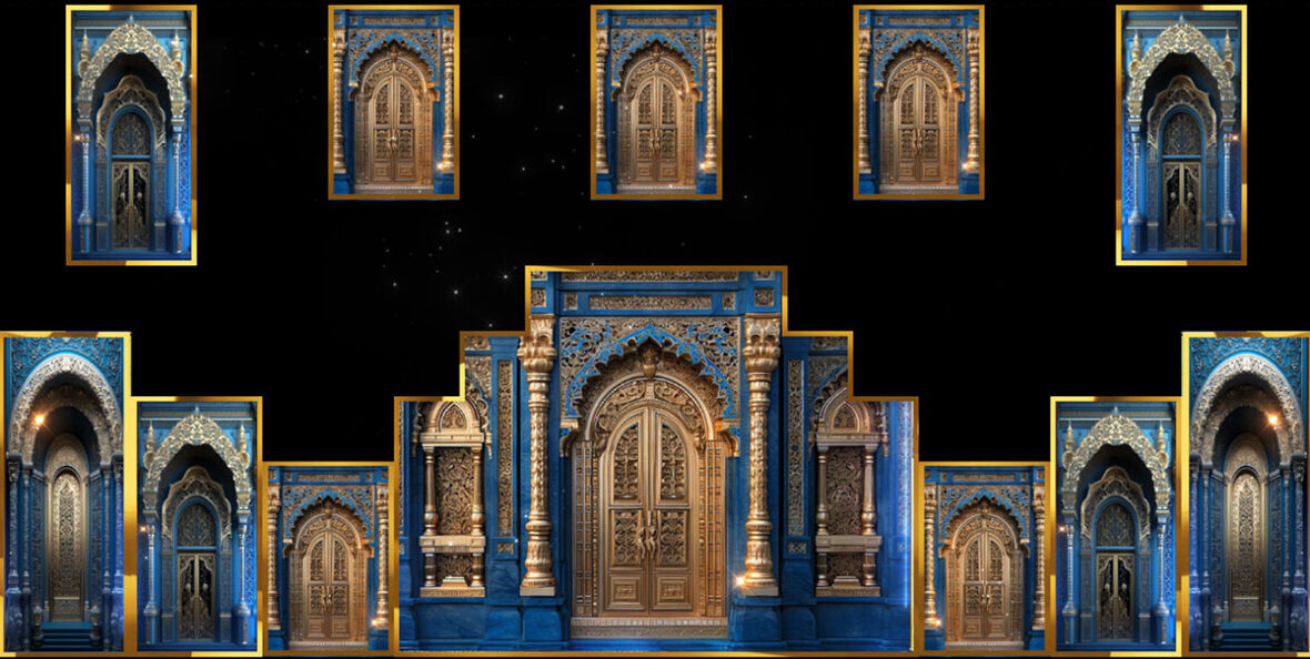 Royal-Blue-Gold-Gate-Video-Loop