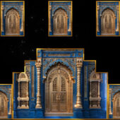Royal Blue Gold Gate Video Loop