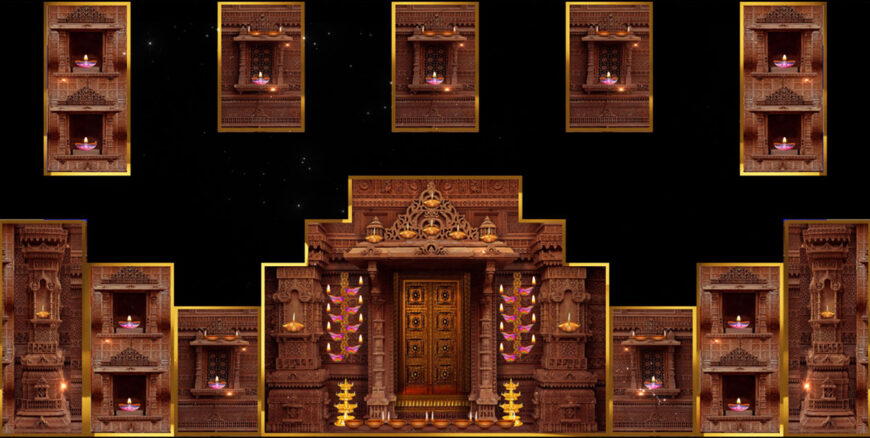 Traditional-Temple-Gate-VJ-Loop-with-Diyas