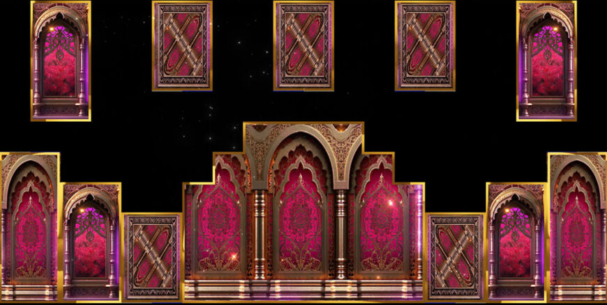 Vibrant-Magenta-Gold-VJ-Loop