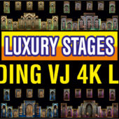 Royal Architectural LED Frames: Exclusive 4K VJ Loops for Indian Wedding Stage Backdrops